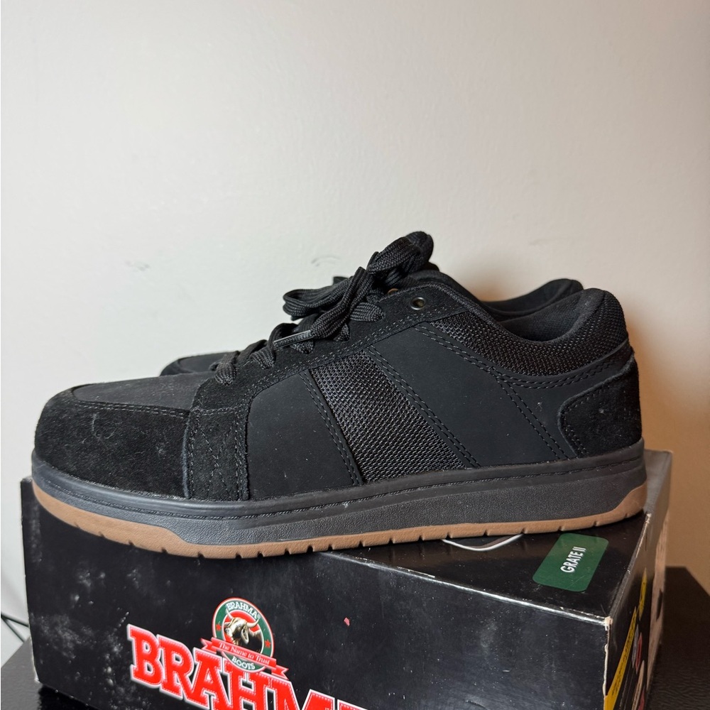 Brahma Men's Black Skate Shoes work steel toe boots